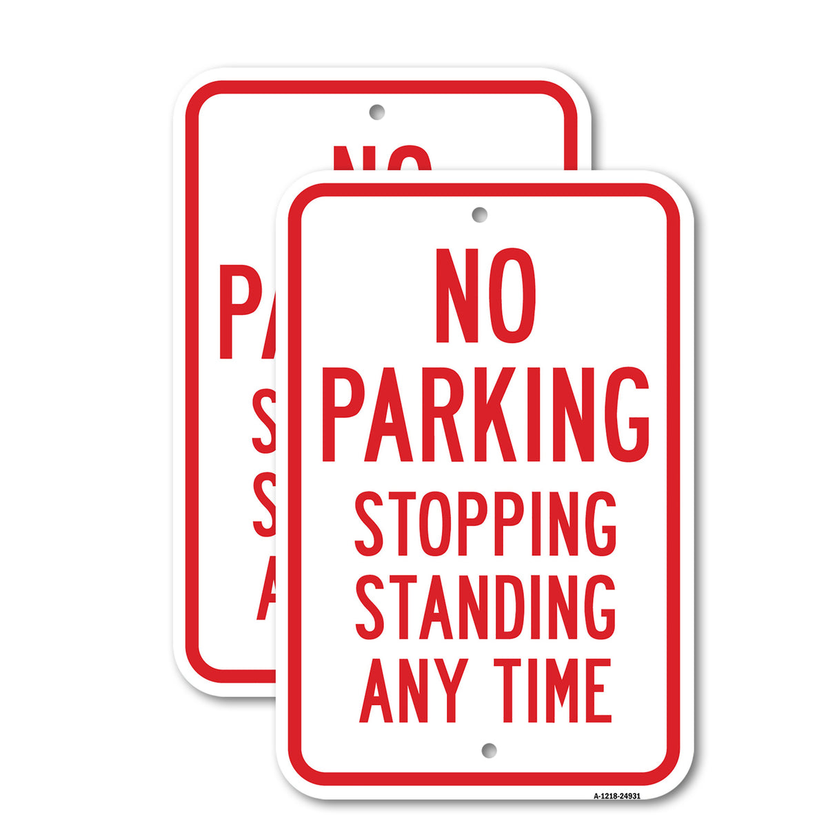 No Stopping Or Standing - No Parking Stopping Stan