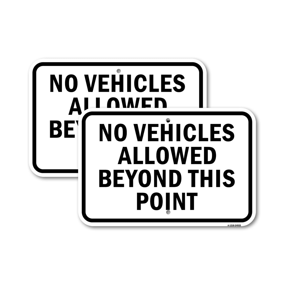 No Vehicles Allowed Beyond This Point