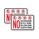 No Skateboarding No Bicycle Riding No Rollerbladin