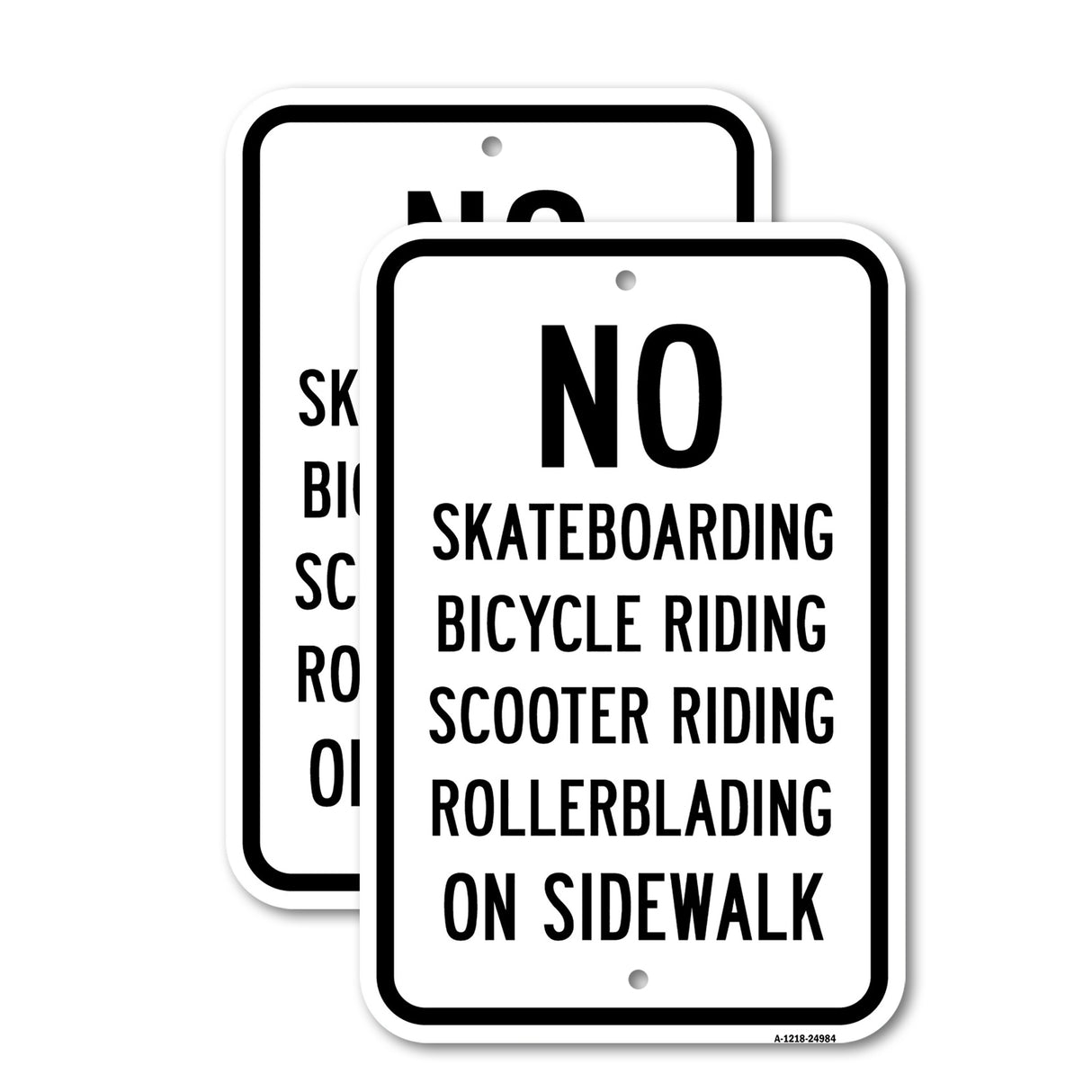 No Skateboarding Bicycle Riding Scooter Riding
