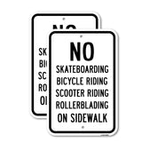 No Skateboarding Bicycle Riding Scooter Riding