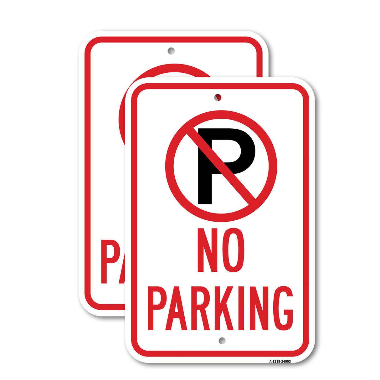 No Parking With '"P" No Parking Symbol