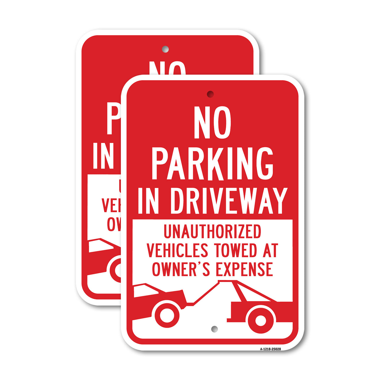 No Parking In Driveway Unauthorized Vehicles Towed