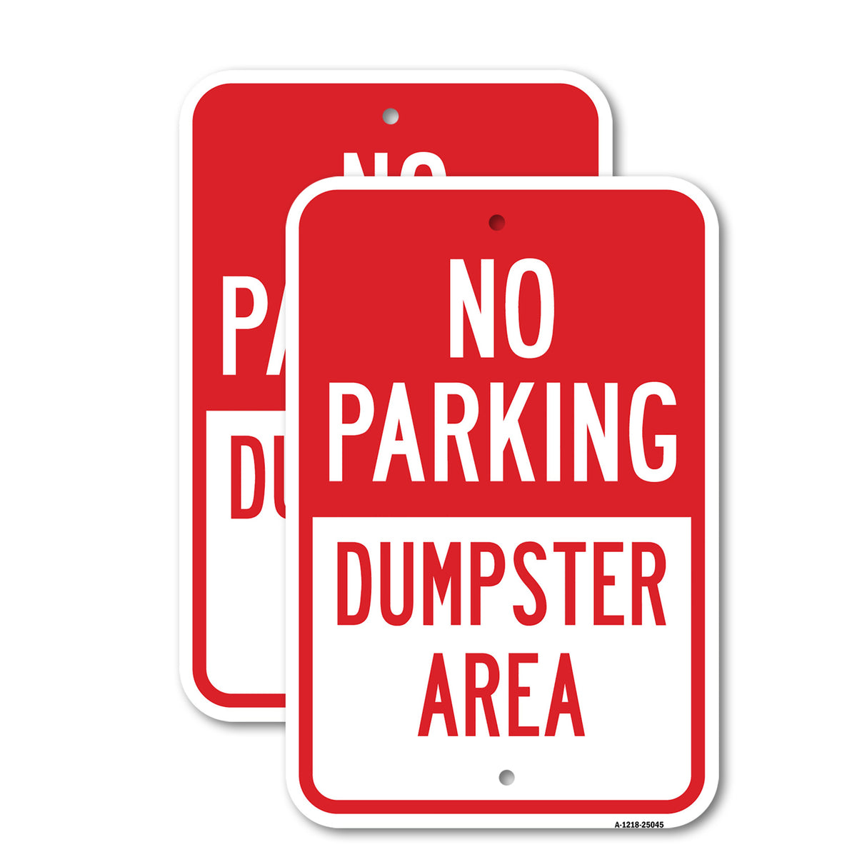 No Parking Dumpster Area