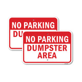 No Parking Dumpster Area 1