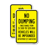 No Dumping Fines Range From $1 500 To $20 000