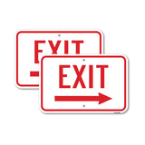Enter- Exit Signs - Exit With Right Arrow Sign