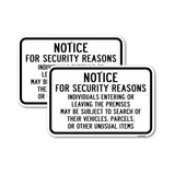 For Security Persons Entering Leaving Premises May