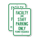 Faculty And Staff Parking Only Permit Required