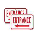 Entrance With Left Arrow