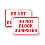 Do Not Block Dumpster