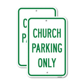 Church Parking Only