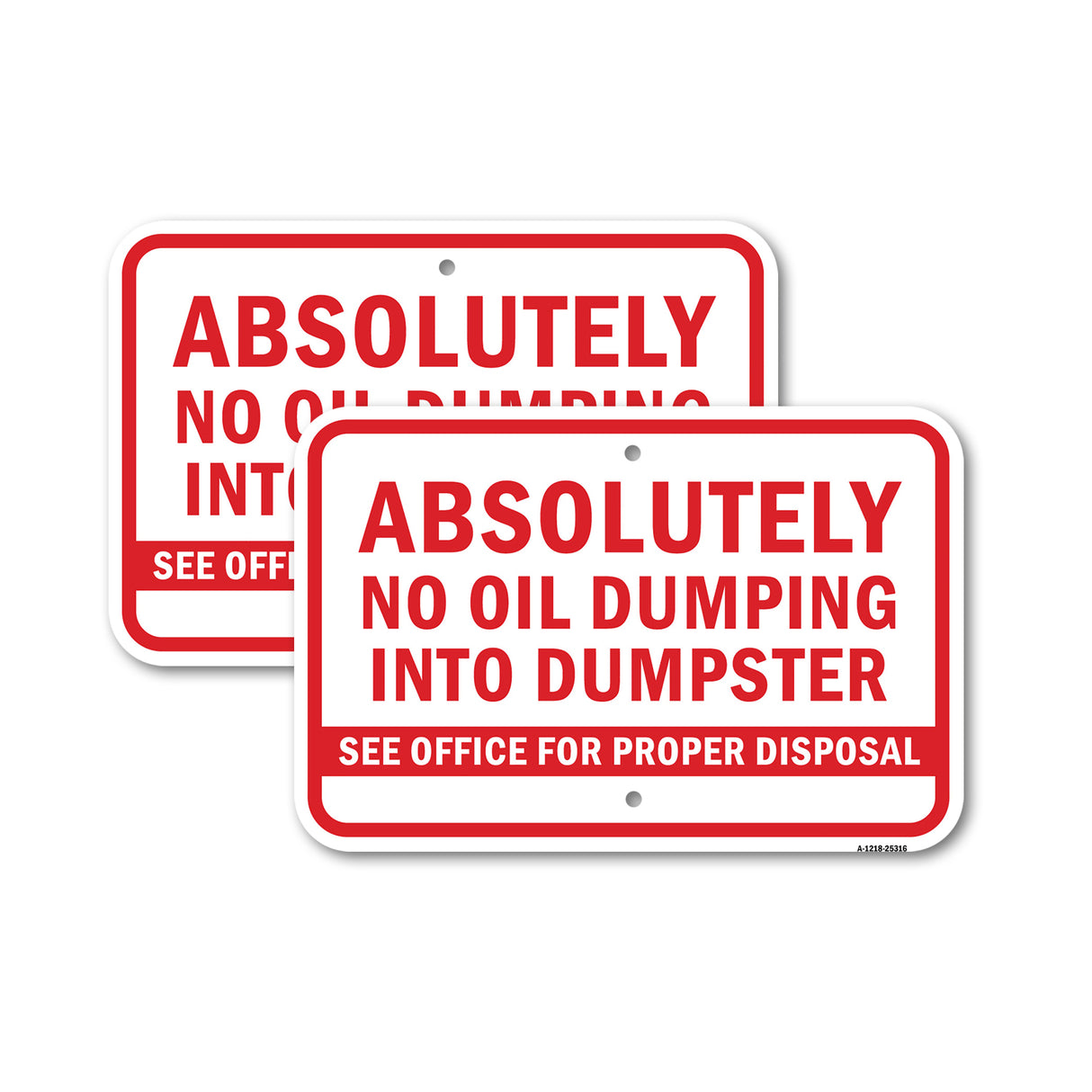 Absolutely No Oil Dumping Into Dumpster See Offi F