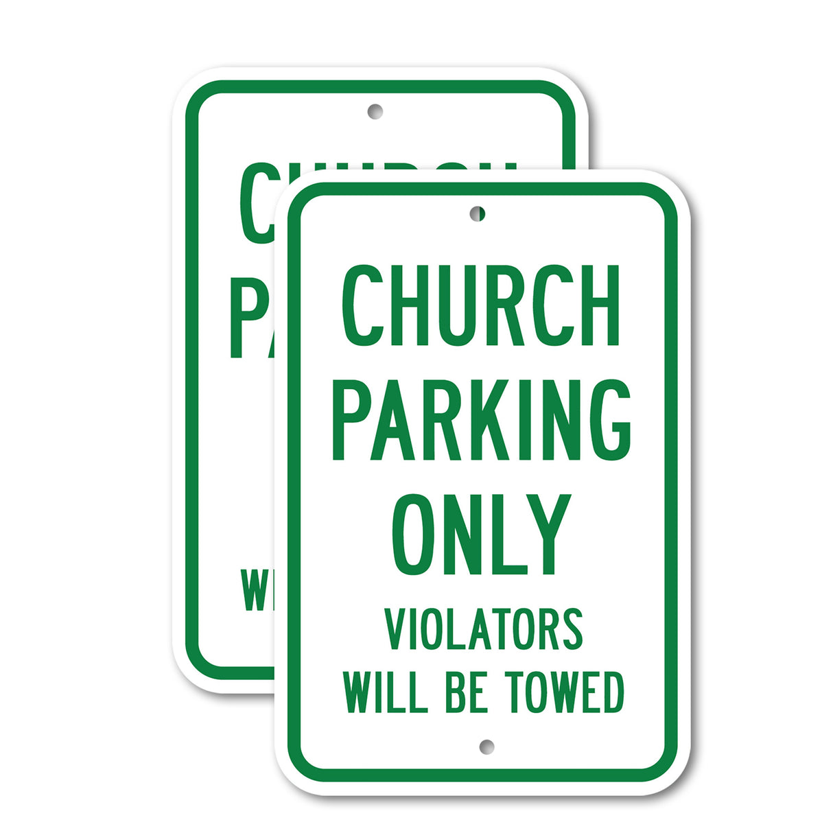 Church Parking Only Violators Will Be Towed