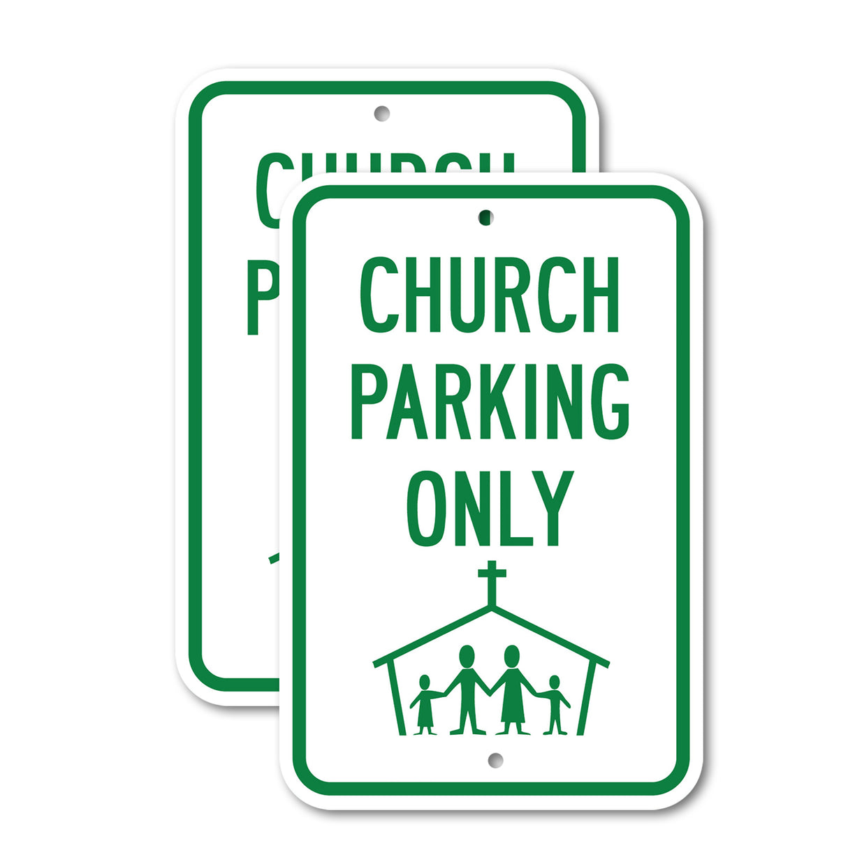 Church Parking Only (with Graphic)