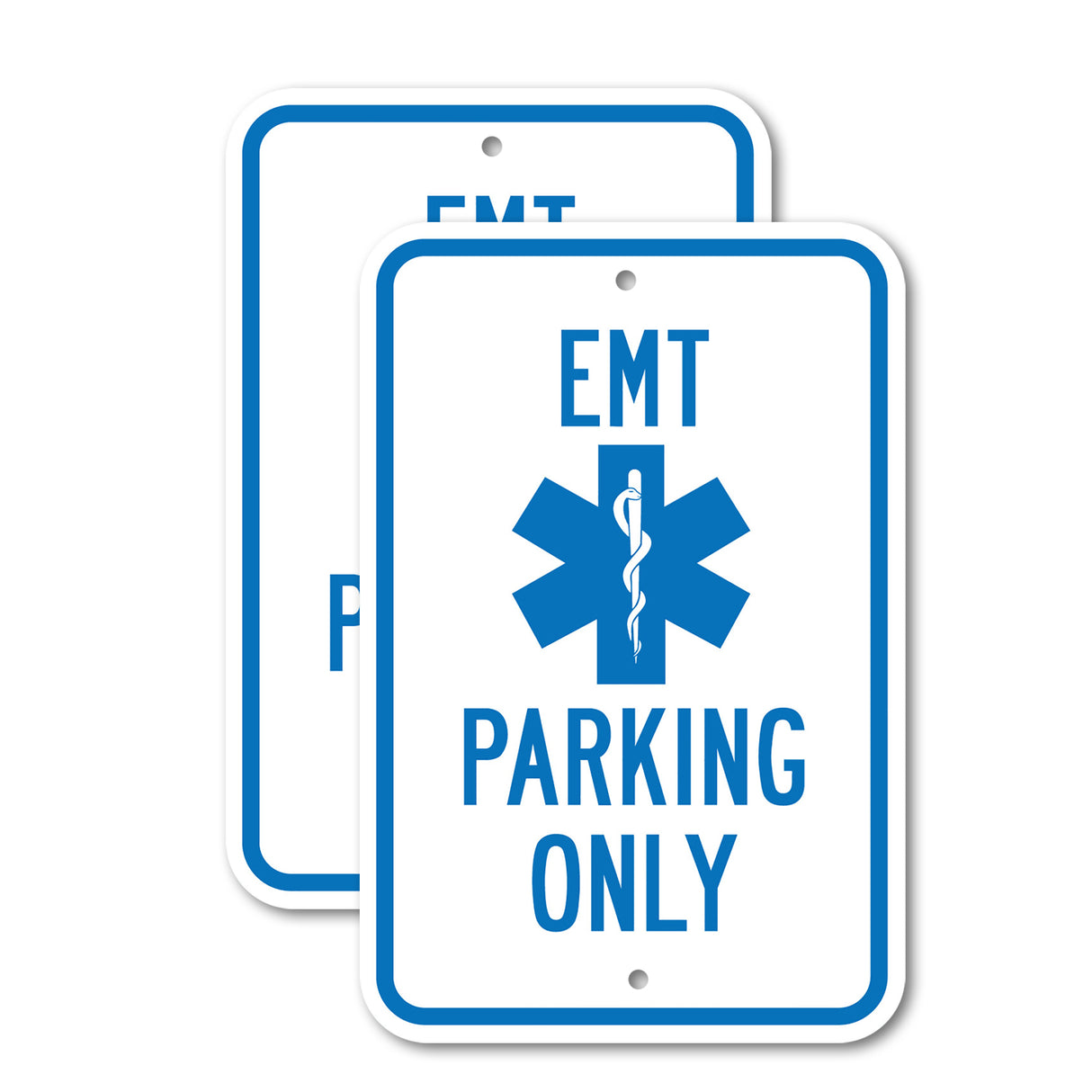 EMT Parking Only with Symbol