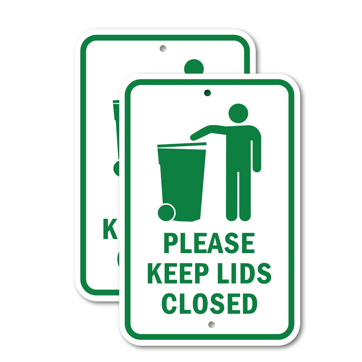 Please Keep Lids Closed Rust Proof