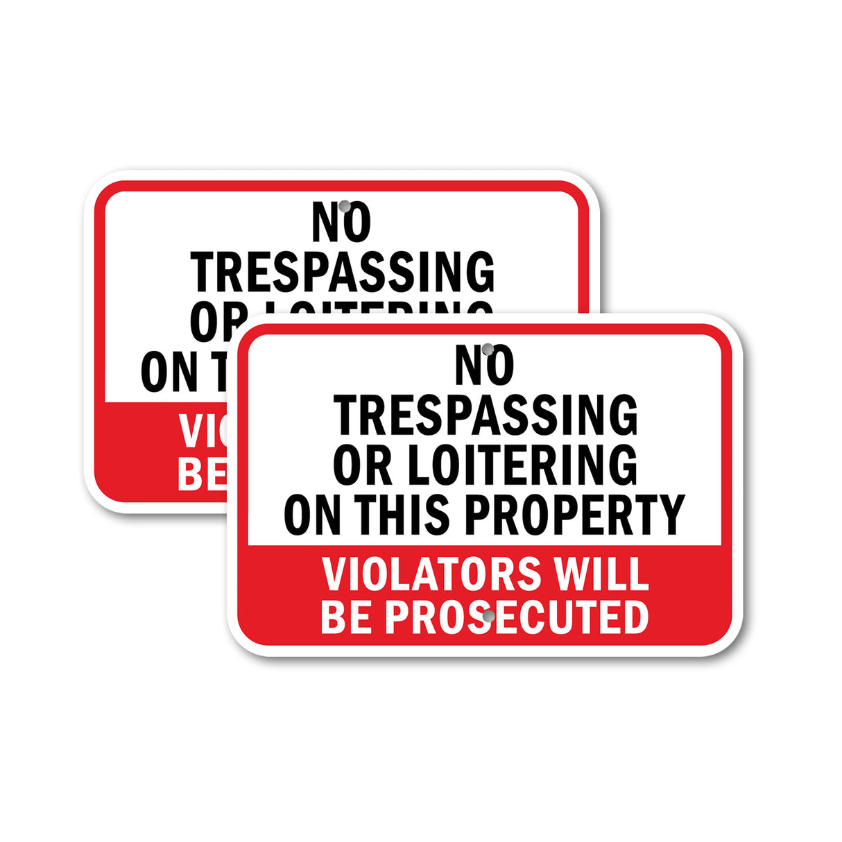 No Trespassing Or Loitering On This Property Vi
