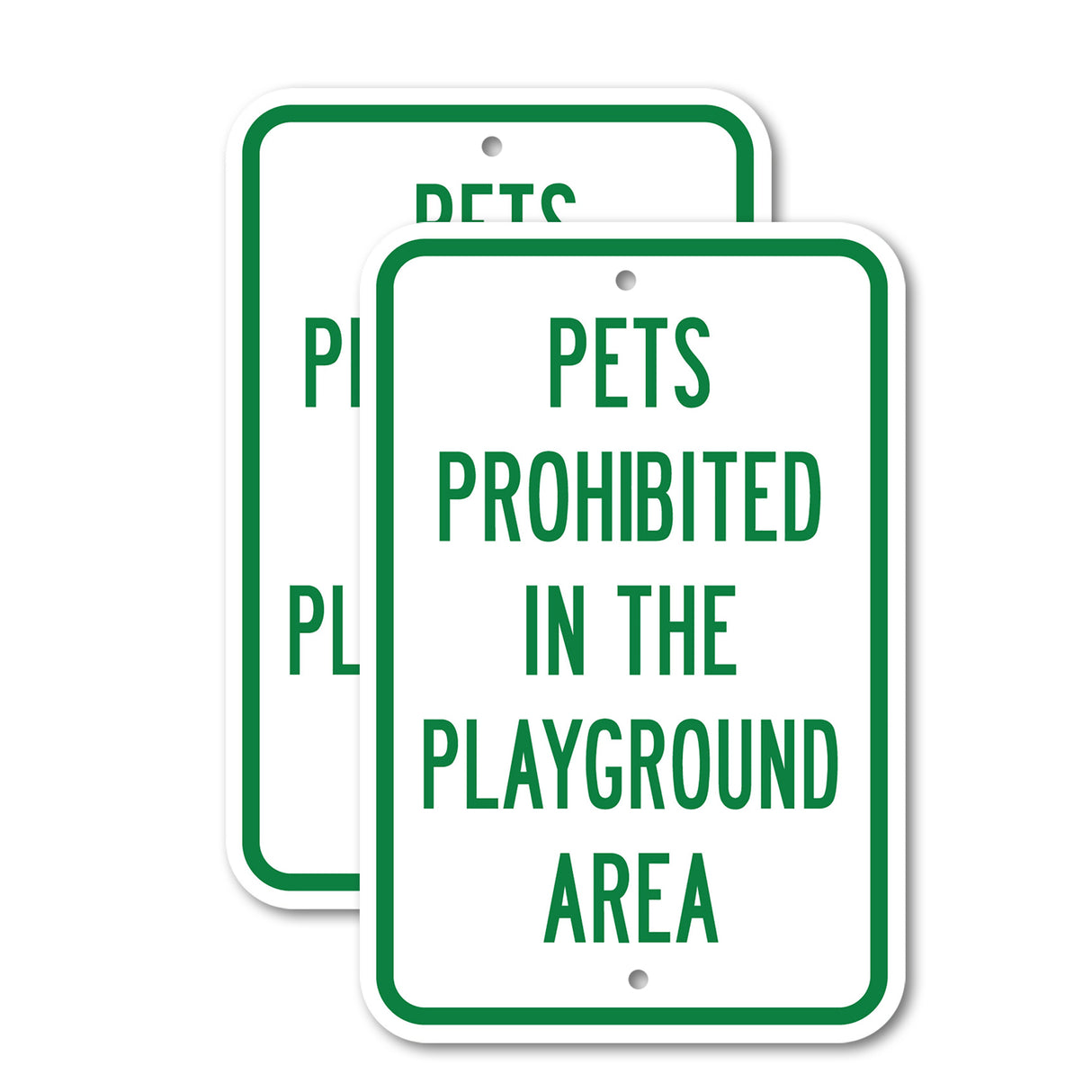 Pets Prohibited In The Playground Area