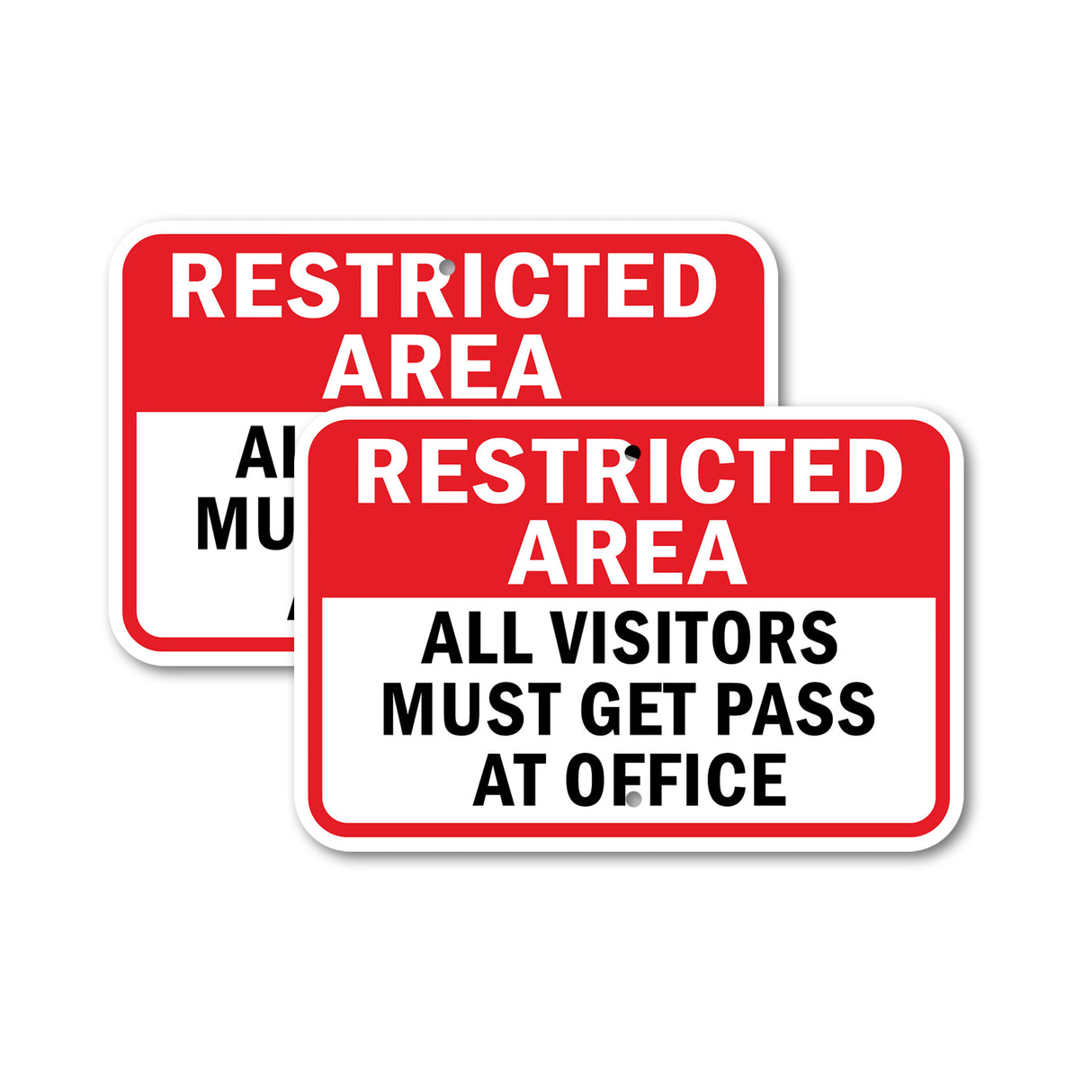 Restricted Area All Visitors Must Get Pass At O