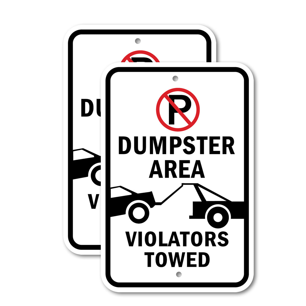 Dumpster Area Violators Towed With ''P'' No Par