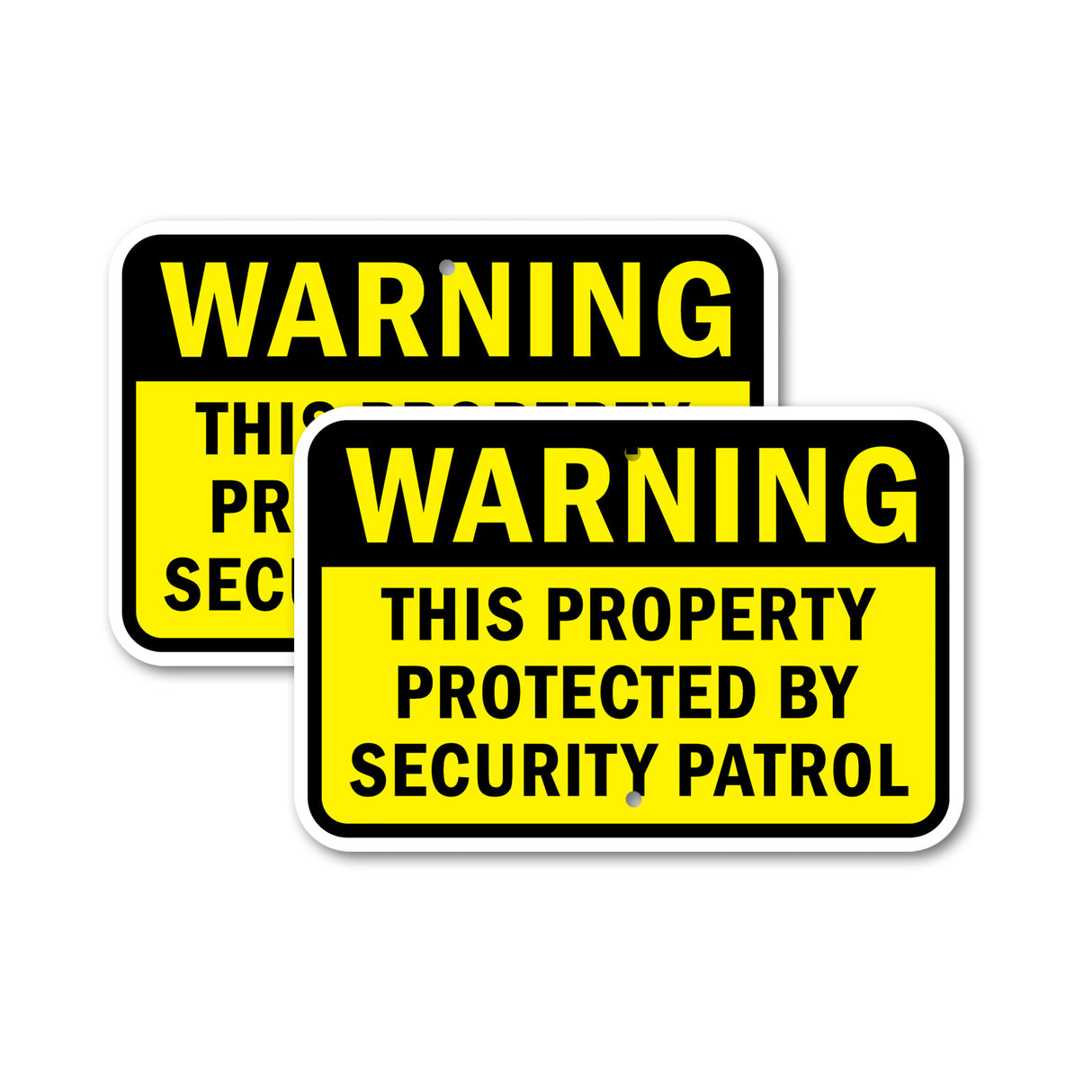 Warning This Property Protected By Security Pat