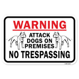 Warning Attack Dogs On Premises No Trespassing