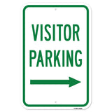 Visitor Parking With Right Arrow