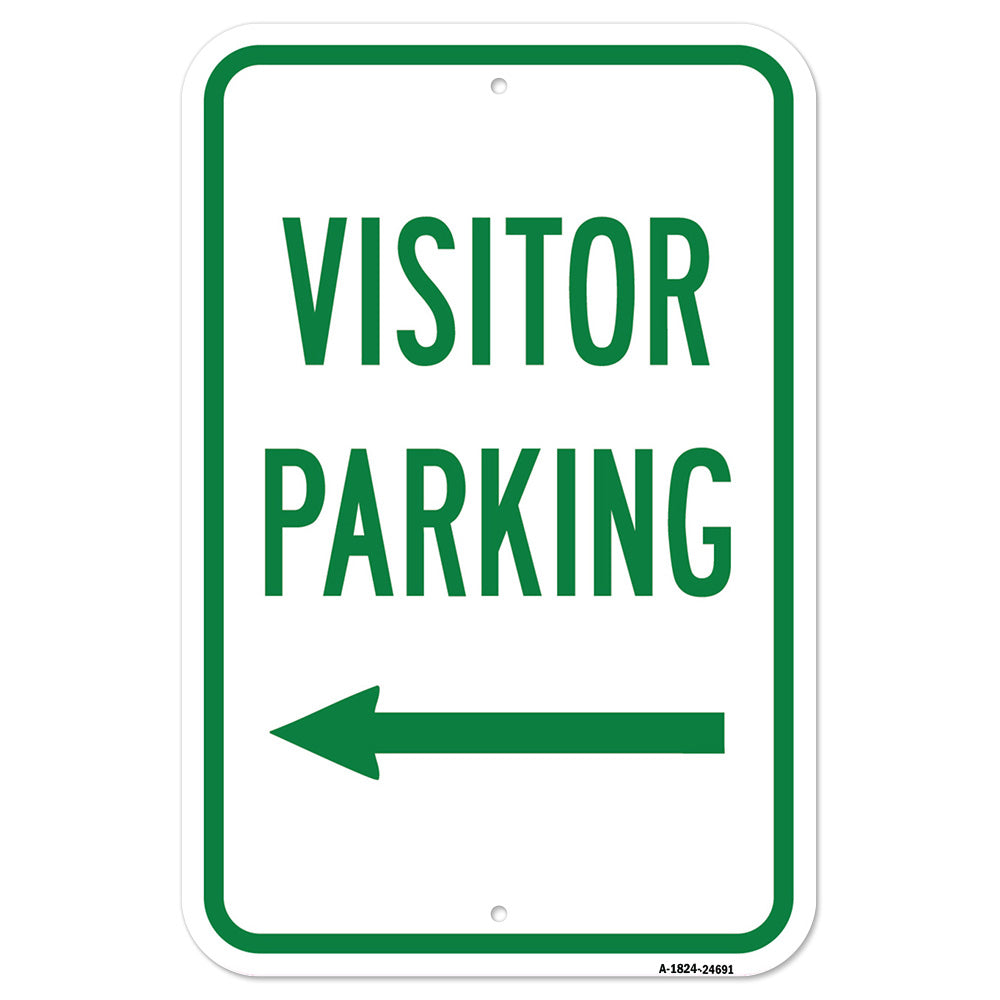 Visitor Parking With Left Arrow