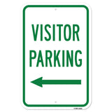 Visitor Parking With Left Arrow