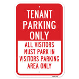 Tenant Parking Only All Visitors Must Park In Visi