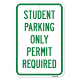 Student Parking Only Permit Required