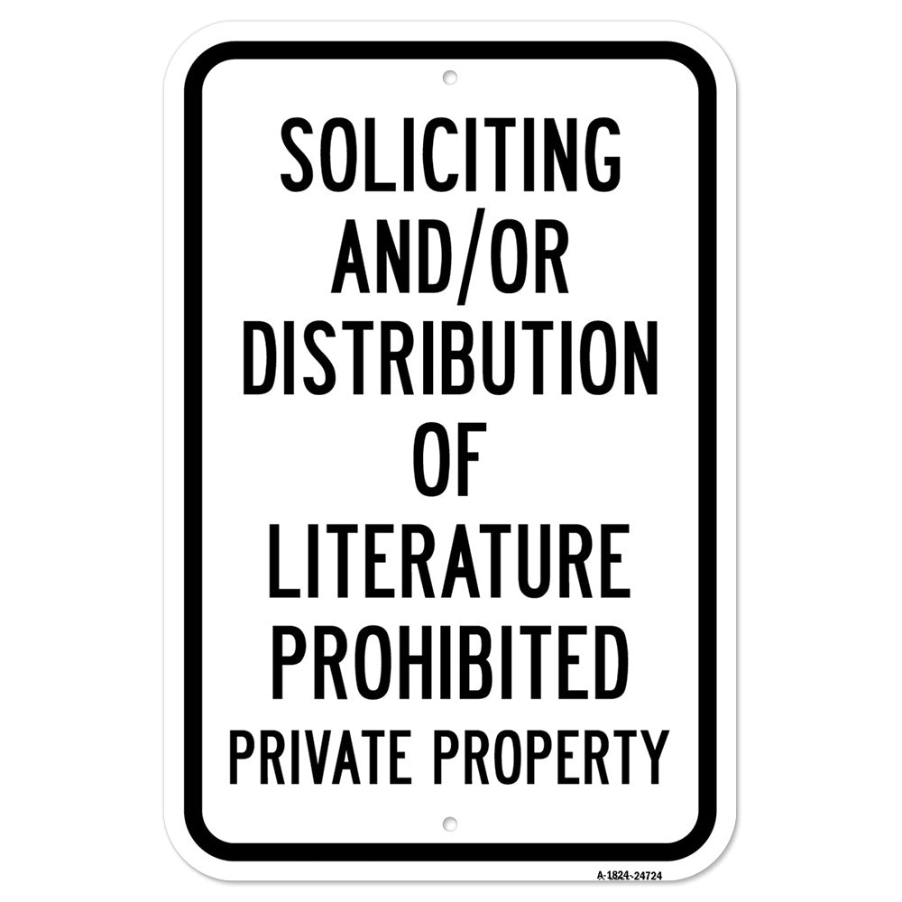 Soliciting And Or Distribution Of Literature Prohi
