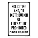 Soliciting And Or Distribution Of Literature Prohi