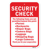 Security Check The Following Items Are Not Permitt