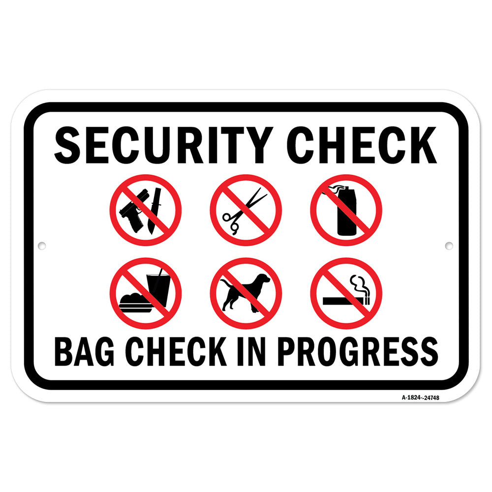 Security Check Bag Check In Progress