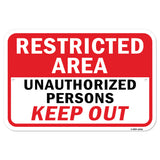 Restricted Area Unauthorized Persons Keep Out