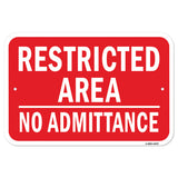Restricted Area No Admittance Authorized Personnel