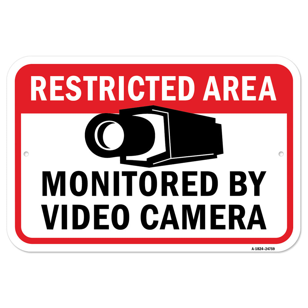 Restricted Area Monitored By Video Camera 1