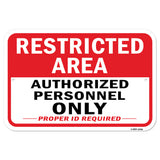 Restricted Area Authorized Personnel Only Proper I