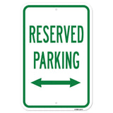 Reserved Parking With Double Arrow