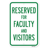 Reserved For Faculty And Visitors