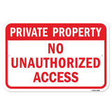 Private Property No Unauthorized Access