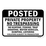 Posted Private Property No Trespassing No Hunting