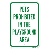 Pets Prohibited In The Playground Area