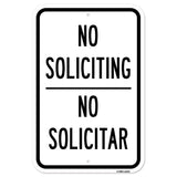 No Soliciting No Solicitar Sign