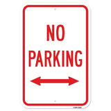 No Parking With Double Arrow