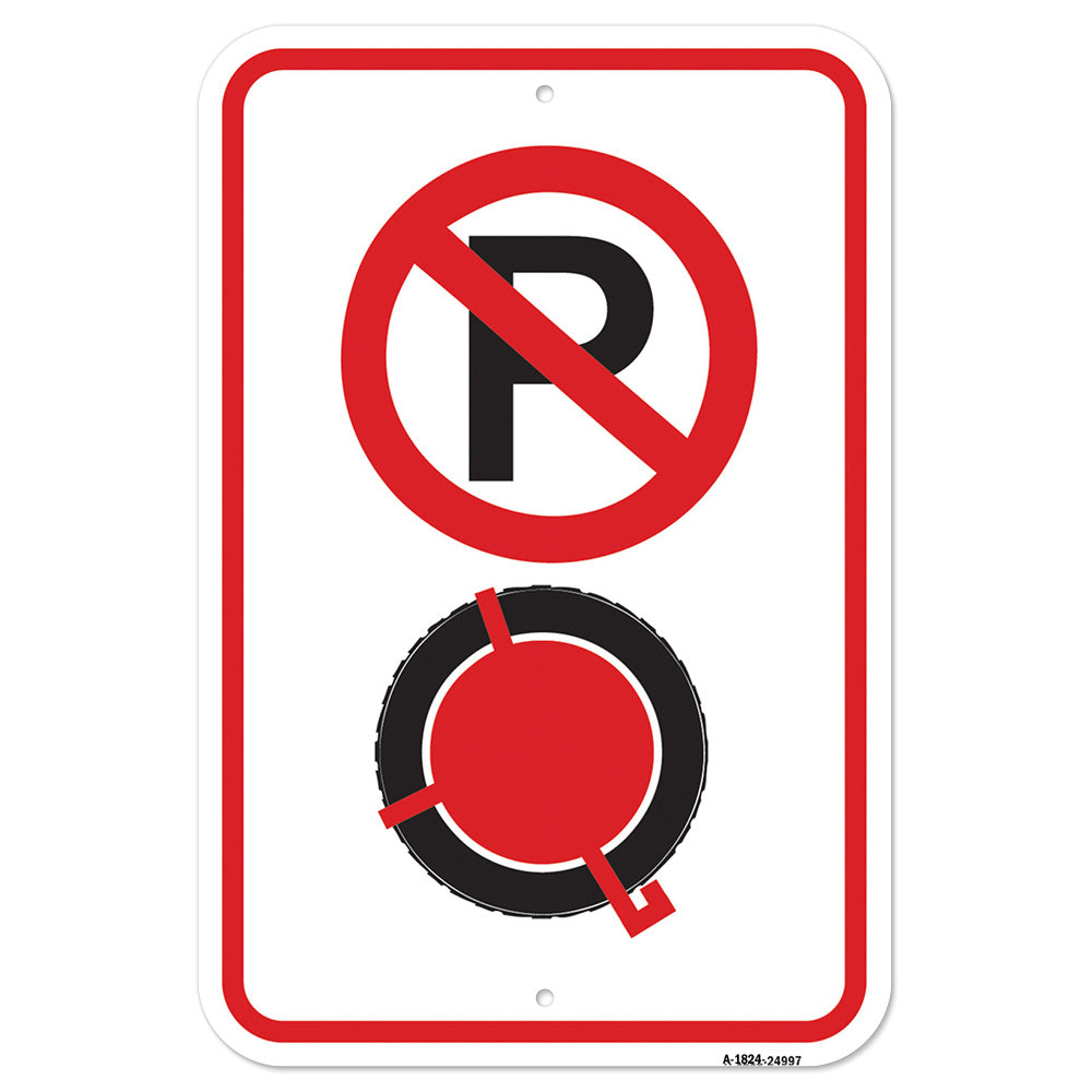 No Parking With Boot Symbol