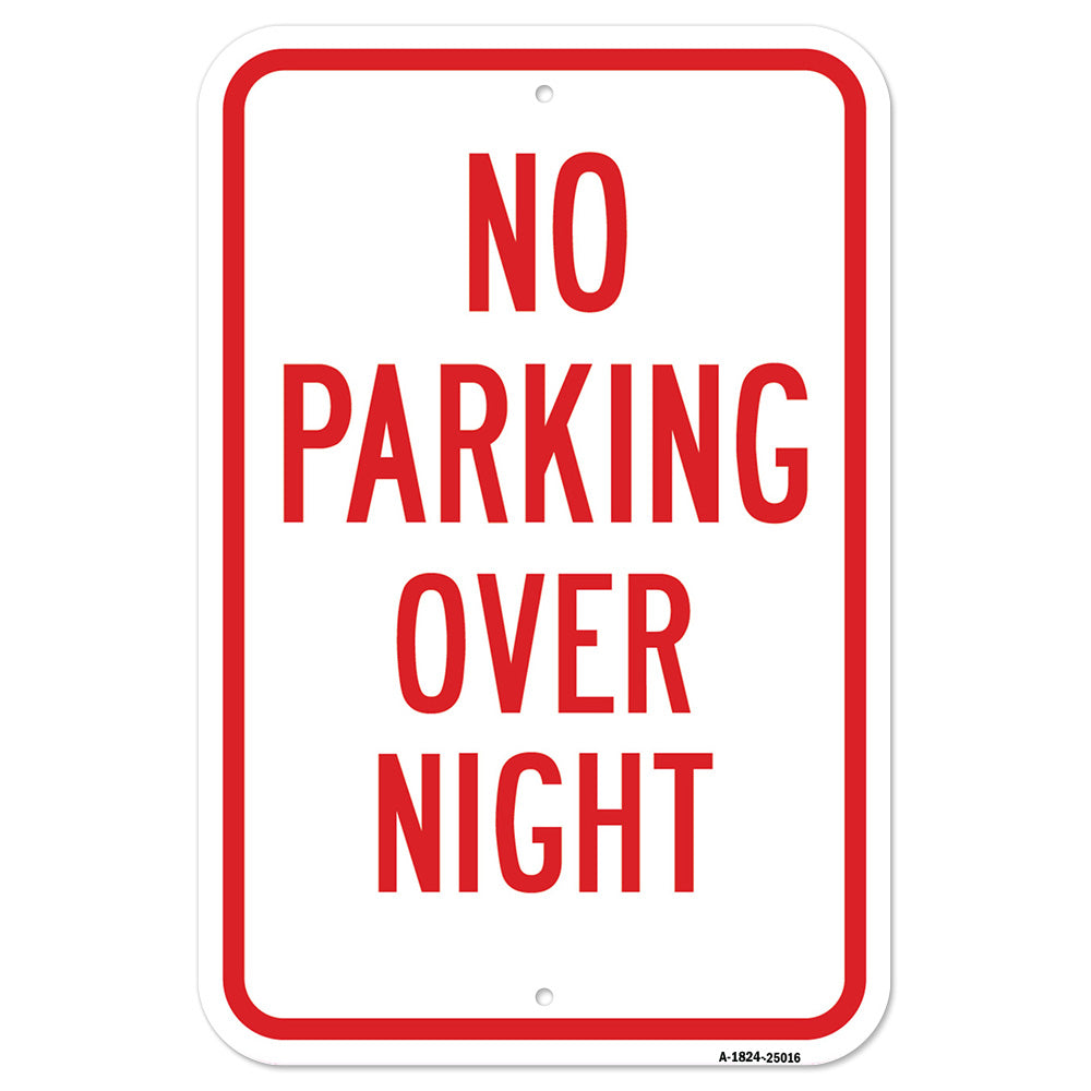 No Parking Overnight