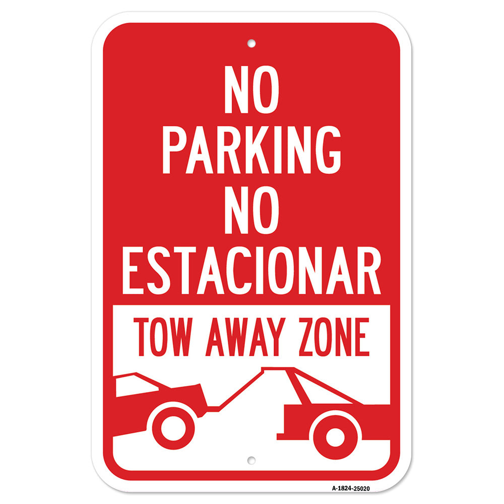 No Parking No Estacionar Tow Away Zone (With Graph
